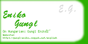 eniko gungl business card